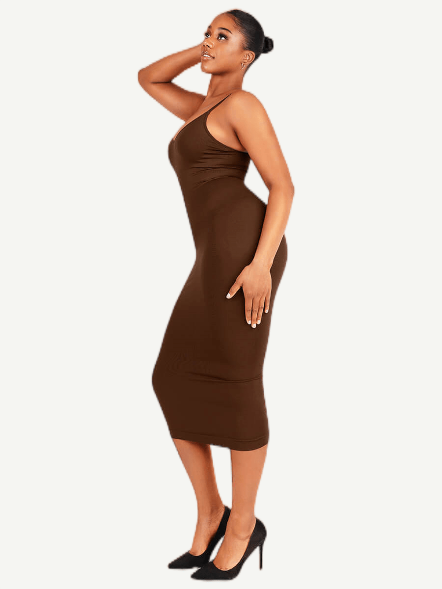 Feelingirl Seamless Midi Body Shaper Dress