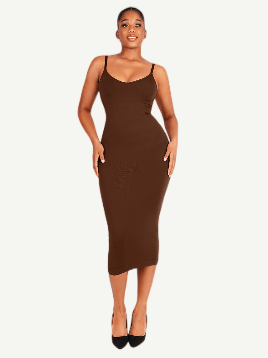 Feelingirl Seamless Midi Body Shaper Dress