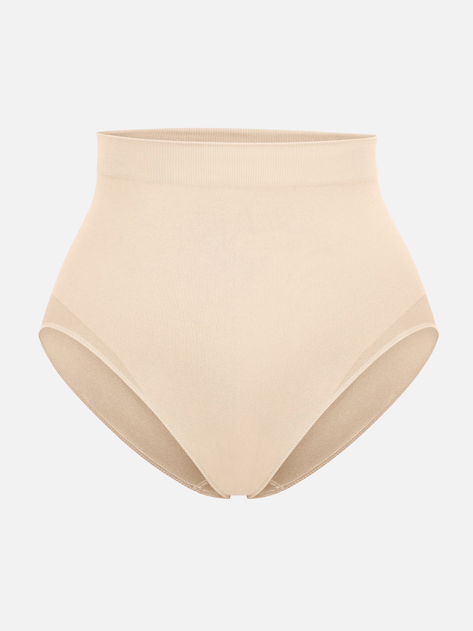 Feelingirl Seamless High-Waist Tummy Control Antibacterial Peach Hip Brief