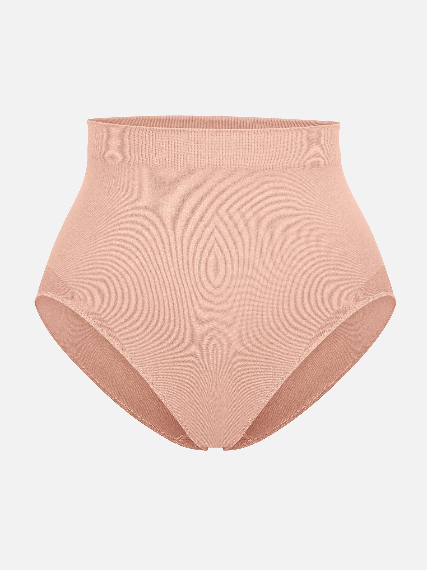 Feelingirl Seamless High-Waist Tummy Control Antibacterial Peach Hip Brief