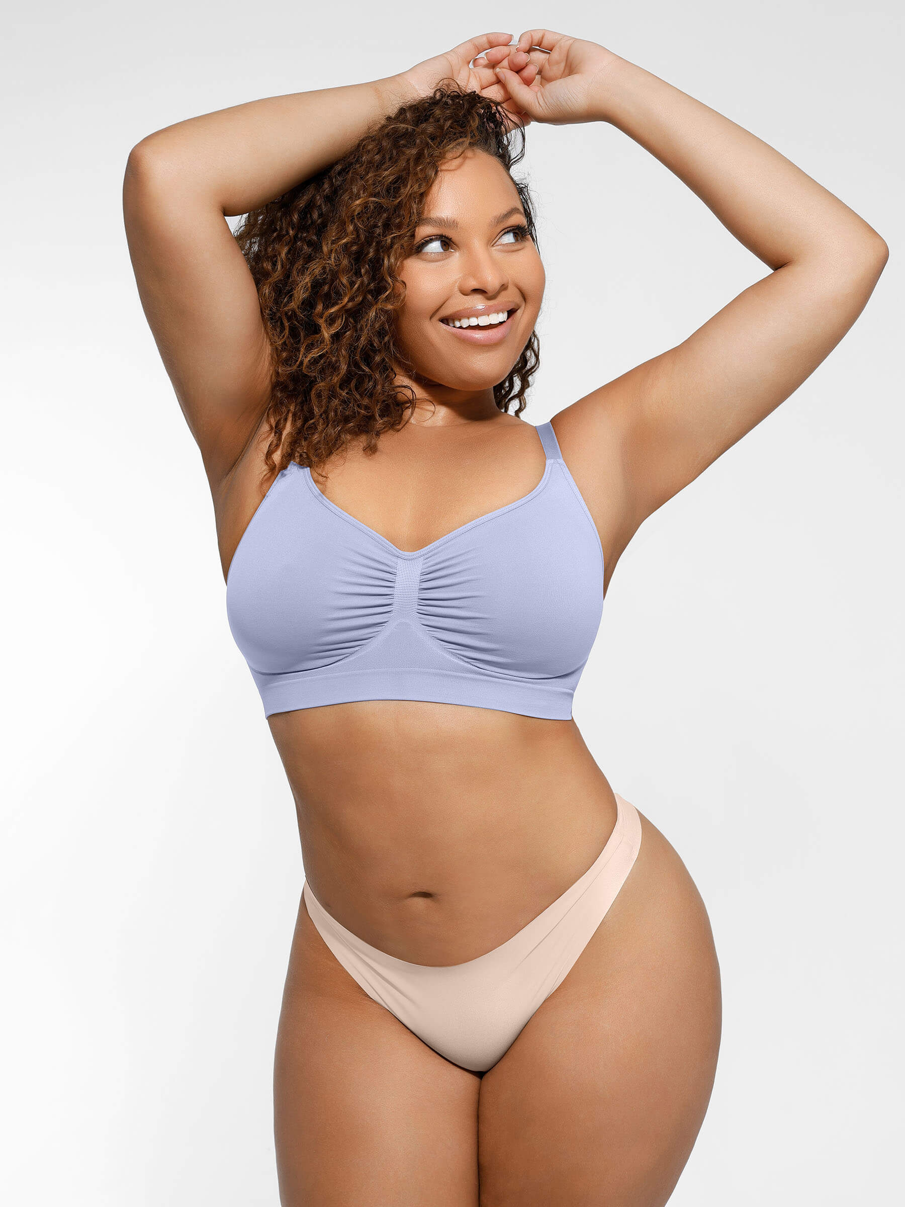 Feelingirl Everyday Wireless Bra Unlined Soft Bra