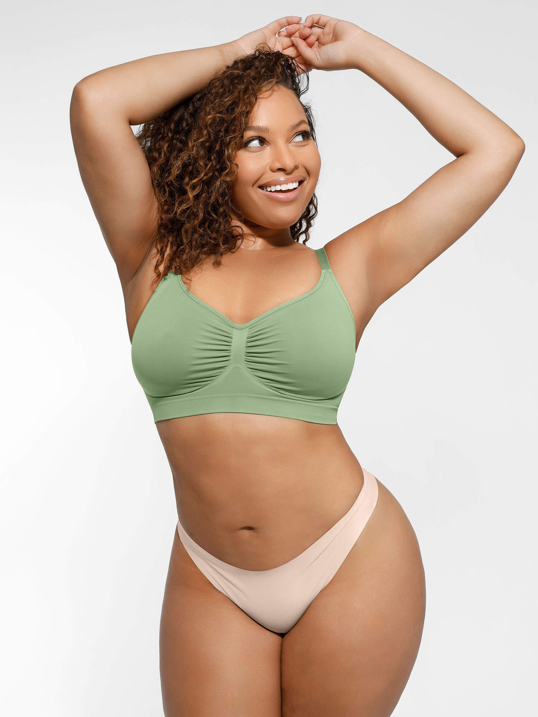 Feelingirl Everyday Wireless Bra Unlined Soft Bra