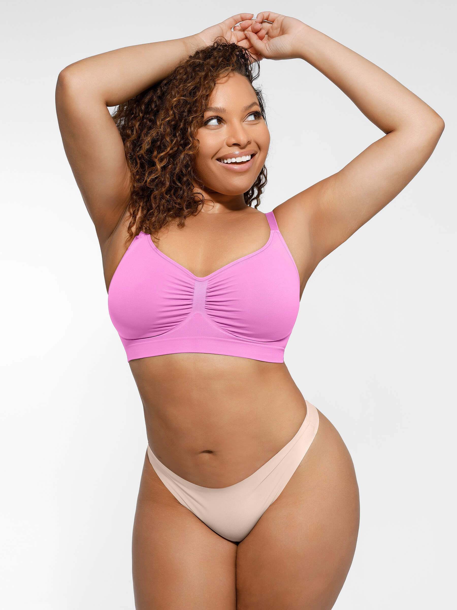 Feelingirl Everyday Wireless Bra Unlined Soft Bra