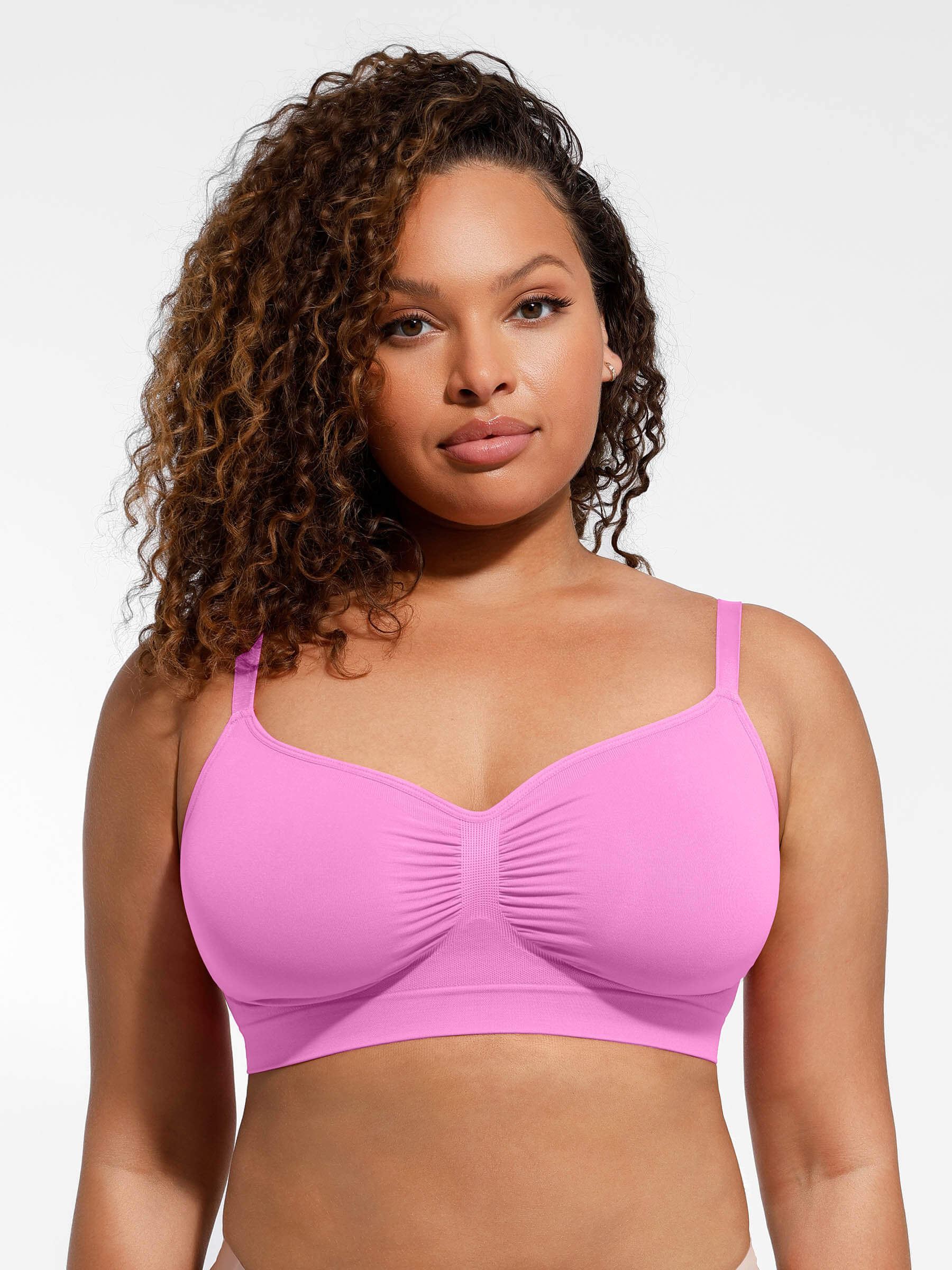 Feelingirl Everyday Wireless Bra Unlined Soft Bra