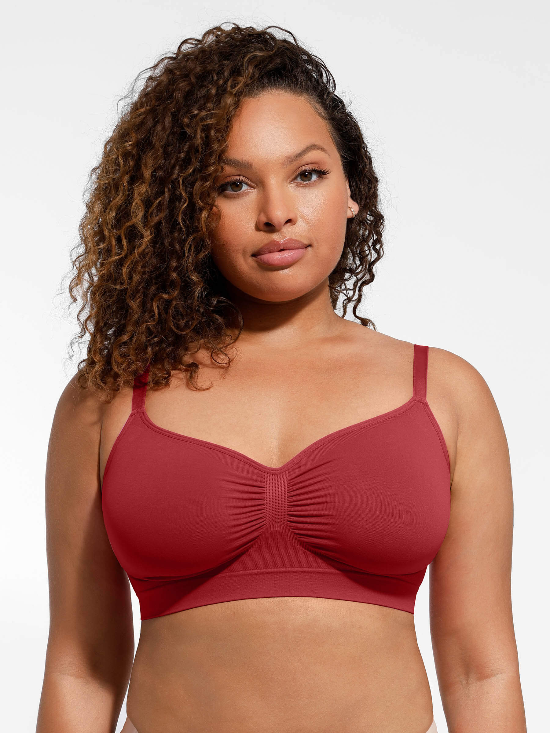 Feelingirl Everyday Wireless Bra Unlined Soft Bra
